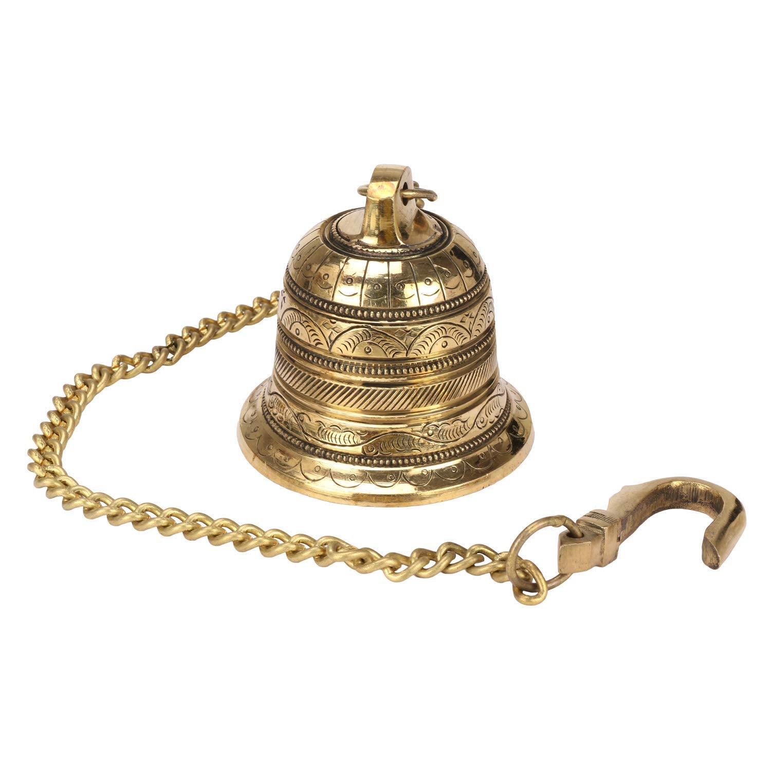 Brass Bell with Chain for Temple/Home décor/Gift Item